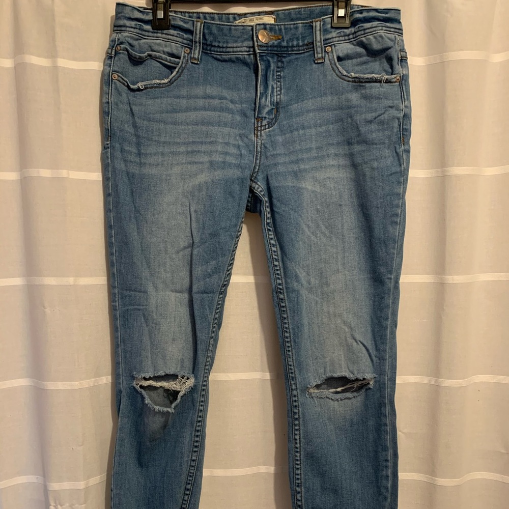 Distressed jeans